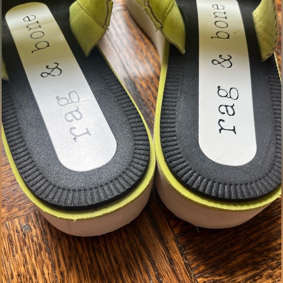 RAG + BONE - MILA slip on, open toed sandal in Acid-Green (Size 37) - Picture 8 of 16